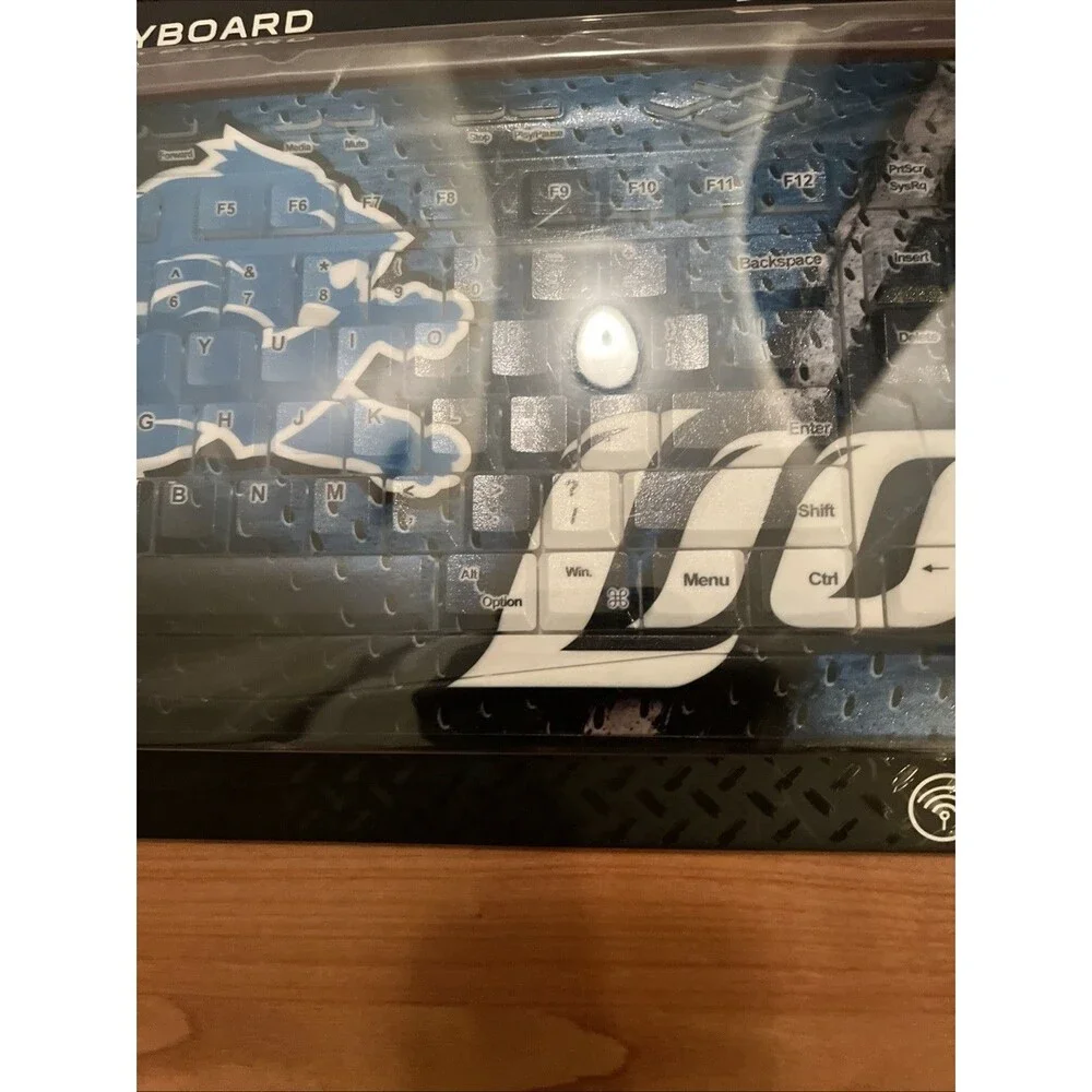 Detroit Lions Wireless Keyboard Mac PC NFL Multicolor